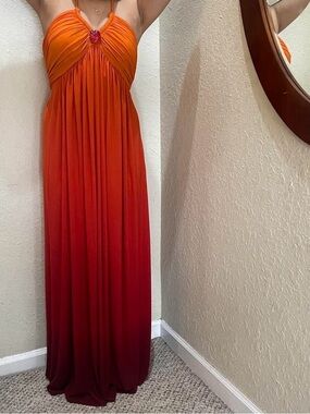 Cache Ombre Halter Maxi Dress
